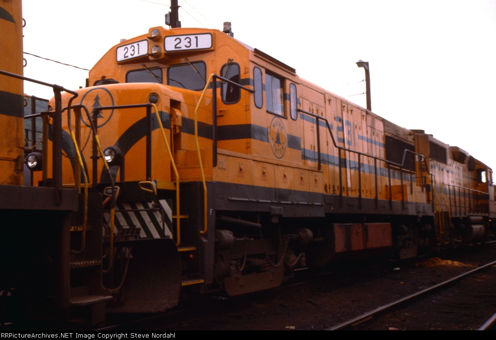 Maine Central at D&H's Conklin yard in Conklin, New York